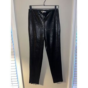 NWT WD.NY Black Sequin Skinny Pant M Side Zip